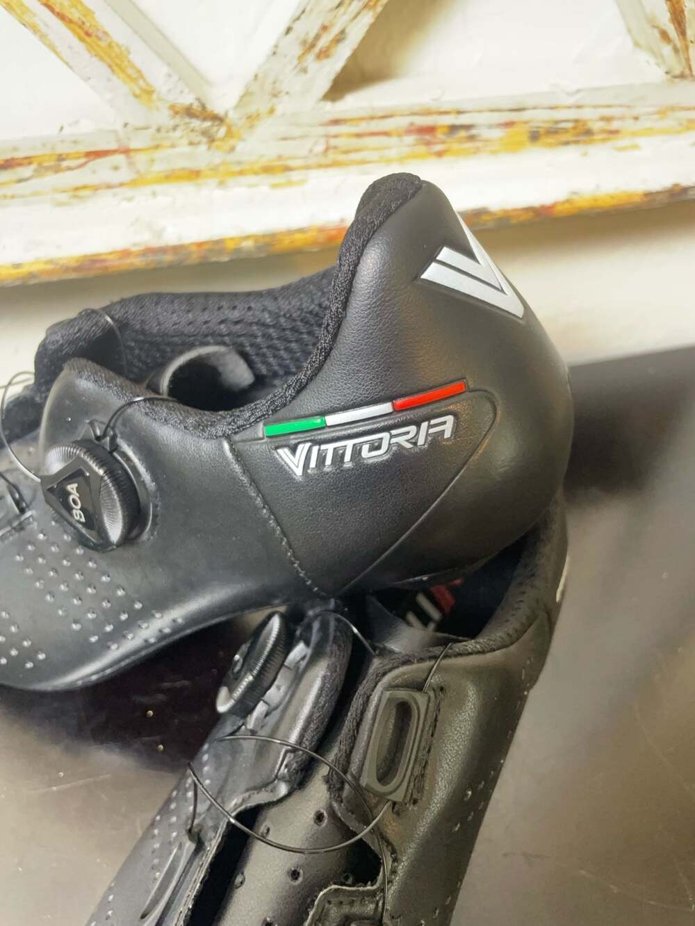 Vittoria Cycling Shoes Black BOA Closure Size women 8 men’s 6 UK 6 Euro 38